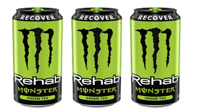 Monster lança linha enlatada de Rehab Green Tea